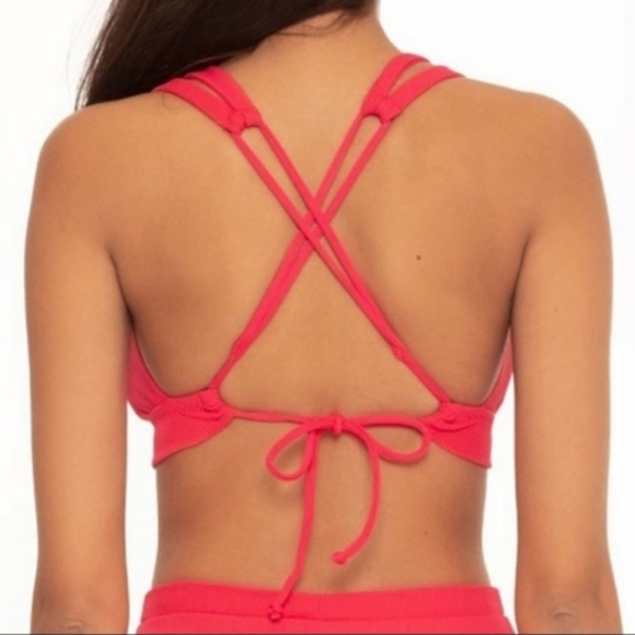 NEW BECCA Elaine Fine Line Color Code Bralette Bikini Top - Picture 3 of 7